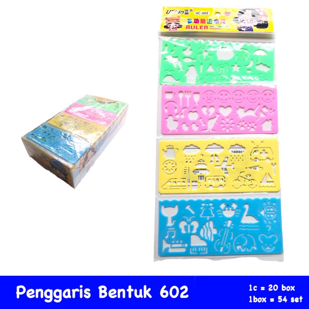 

Penggaris Davis Bentuk 602 (isi 4)