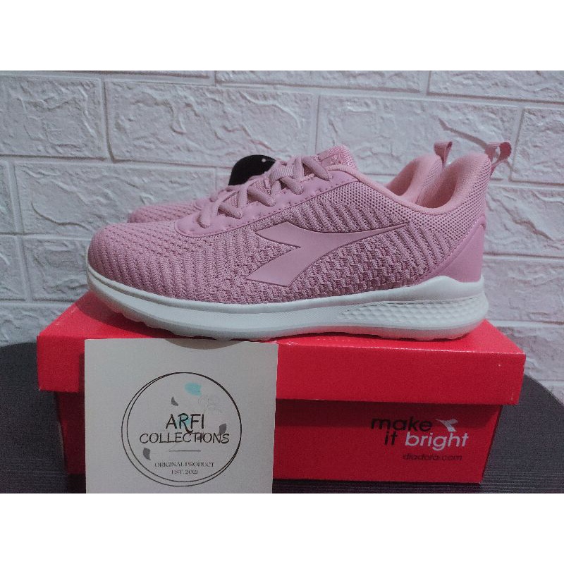 ORI 100%  DIADORA ALESSA PINK / SEPATU SPORTS / SNEAKERS