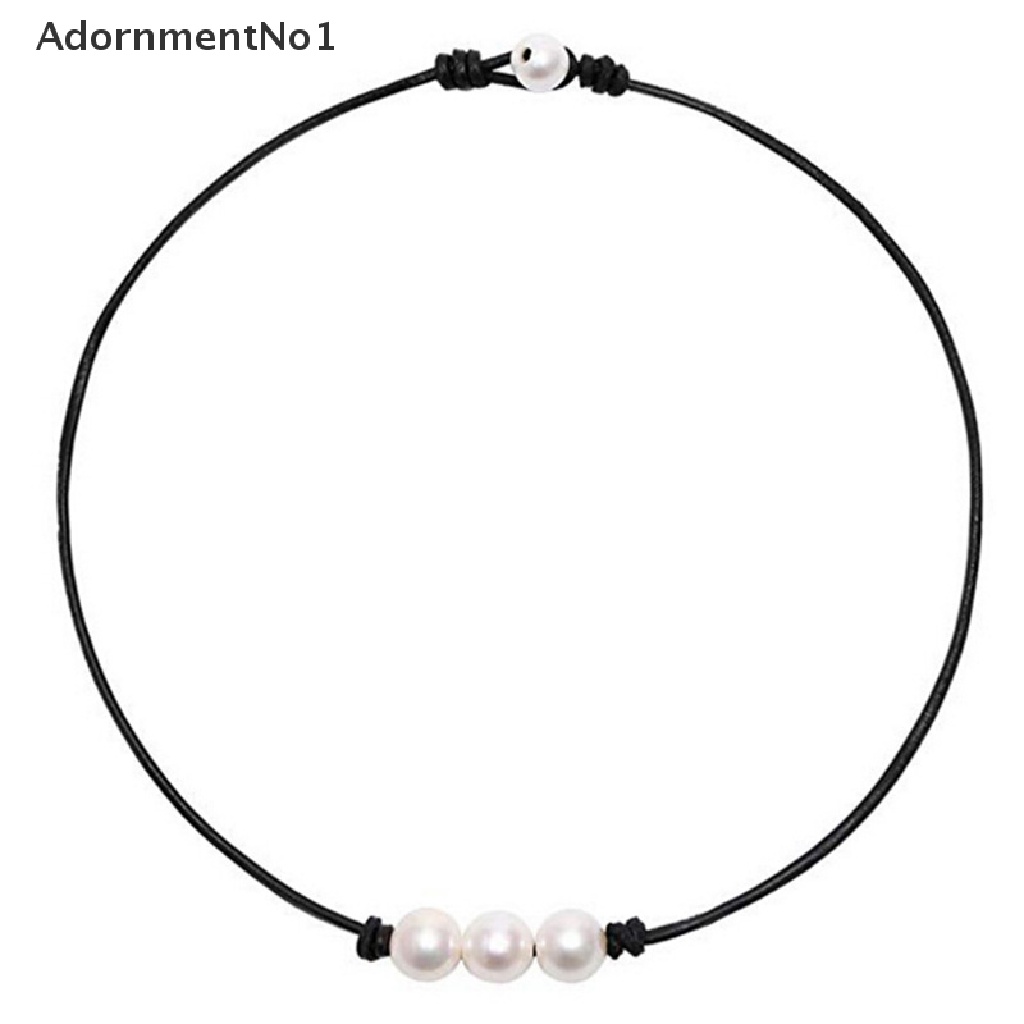 (AdornmentNo1) 4 Pcs / Set Kalung Choker + Anting Tusuk + Gelang Tangan + Mutiara + Kerang Laut Bohemian Untuk Wanita / Pantai