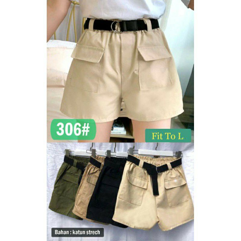 Celana Pendek Wanita / Pocket Pants / Shortpants Wanita