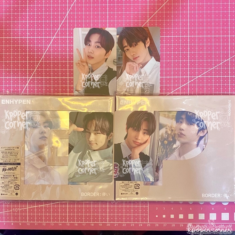 [UNSEALED] pc photocard jungwon silau seragam sunghoon chibi putih soljack solo jacket sh jungwon fu