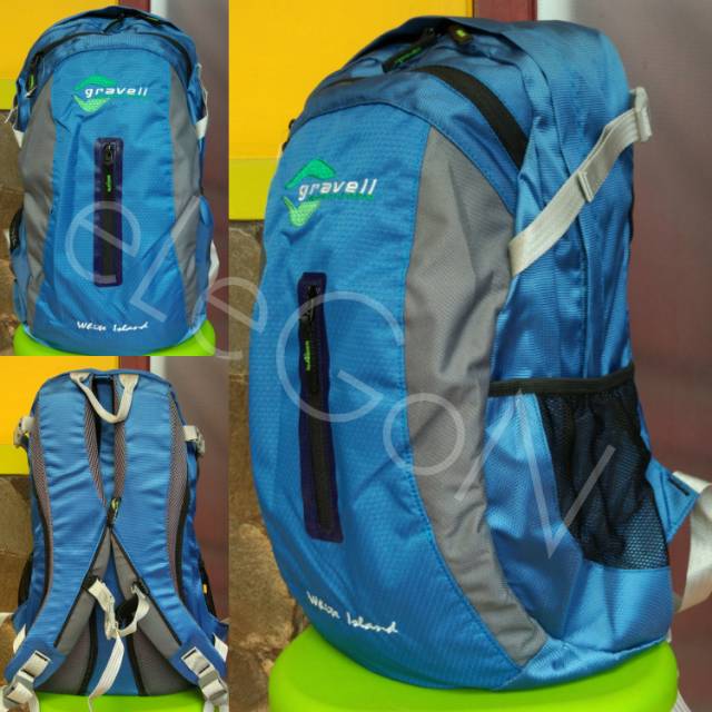 Daypack Bodypack Tas Ransel Gravell White Island 25-30L Biru Original