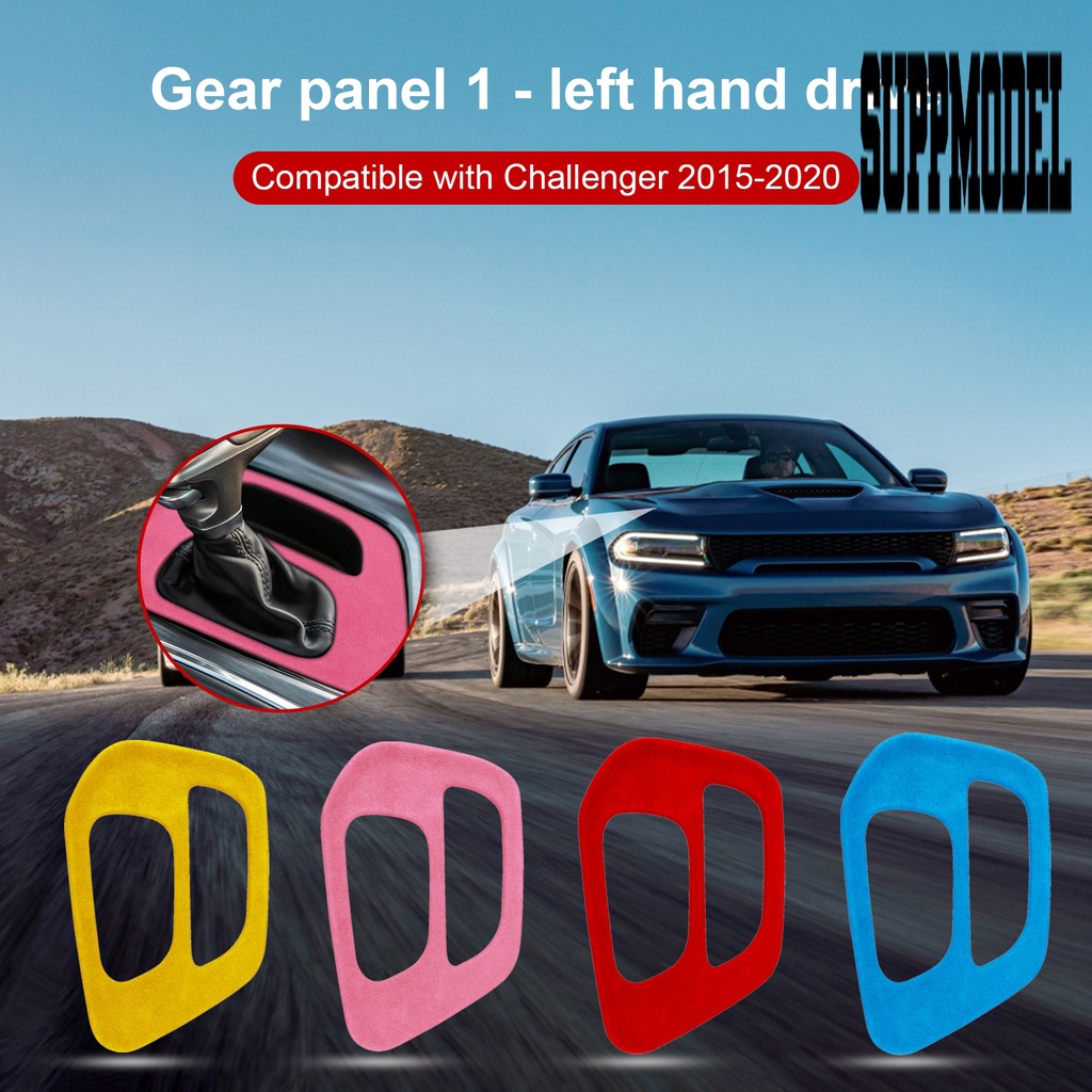 Suppmodelx &lt; Sticker Dekorasi Panel Tuas Shifter Mobil Dodge Raider Challenger 2015-2020 Anti Gores