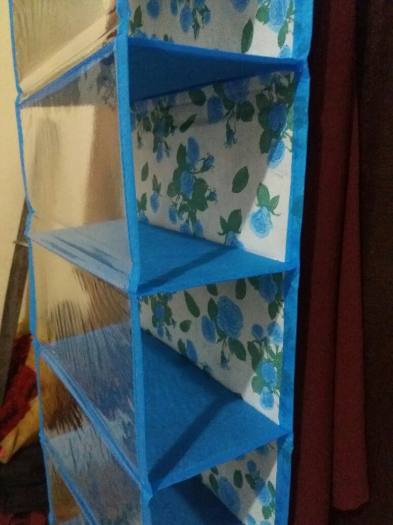 Promo Murah Paket 5in1 Rak Gantung Motif Bunga Nonresleting(raktas,raksepatu,hbk1,hbk2,rakunderwear)