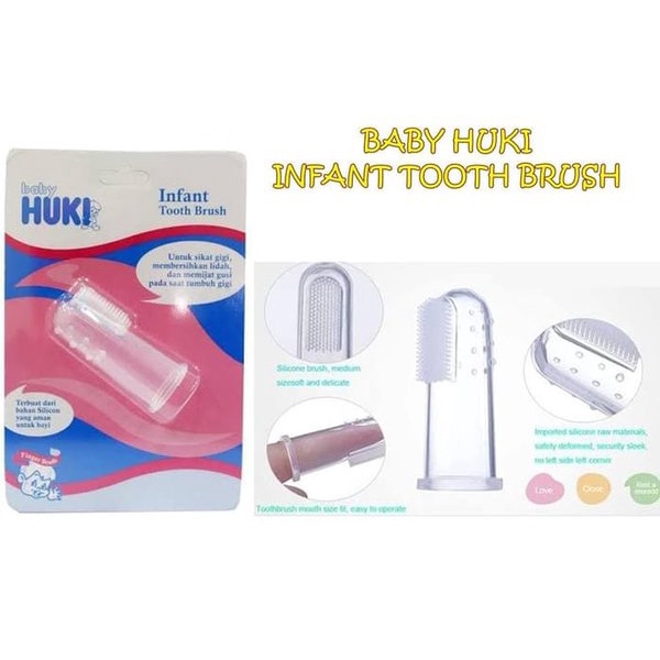 Huki CI0267 Silicone Infant Toothbrush - Sikat Gigi