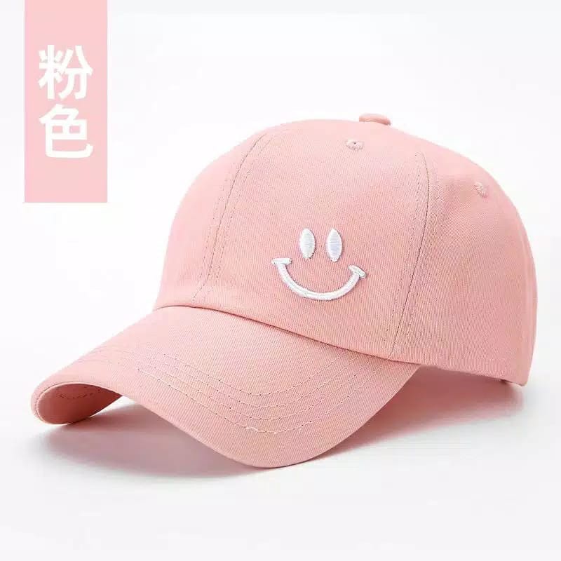 Topi Baseball Logo Smile Pria dan Wanita Terbaru