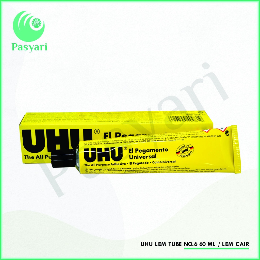 

Uhu Lem Tube No.6 60 Ml / Lem Cair