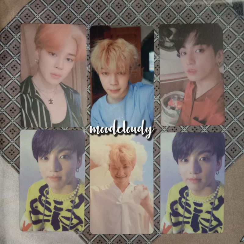 PHOTOCARD PC OFFICIAL BTS JUNGKOOK PERSONA 2 , 4 , JIMIN HER L , NAMJOON HER O