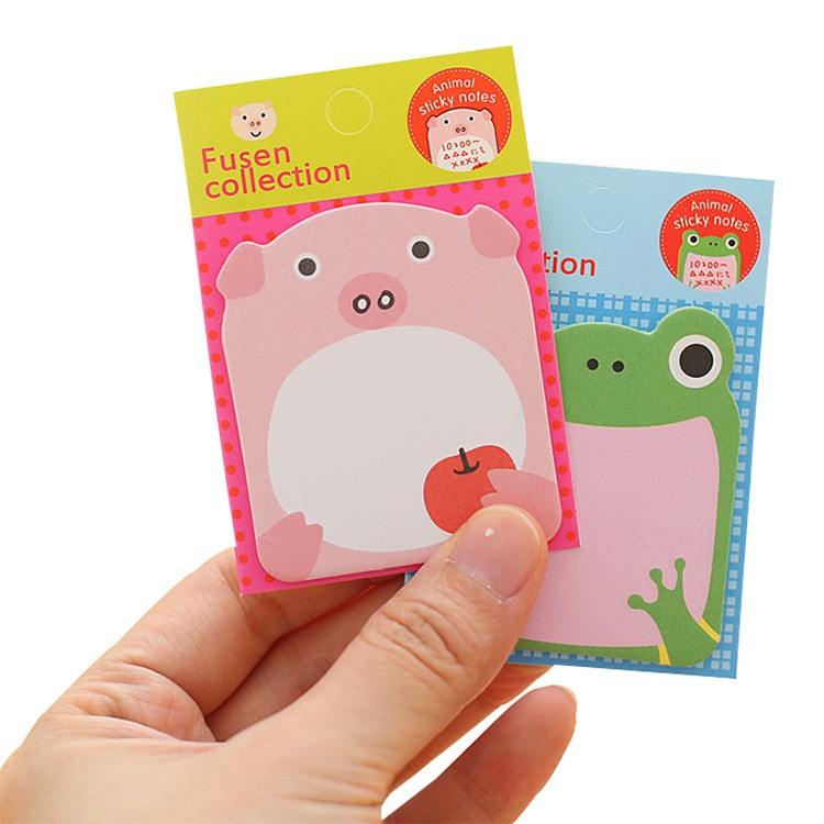 Post-It Notes Sticky Notes Karakter Zoo Lucu Alat Tulis Korea