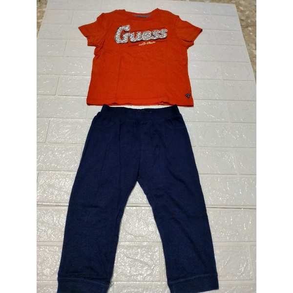 Preloved Like New Set Guess Kids 2in1 Preloved Celana Guess Baby Preloved Kaos Guess Baby Preloved K