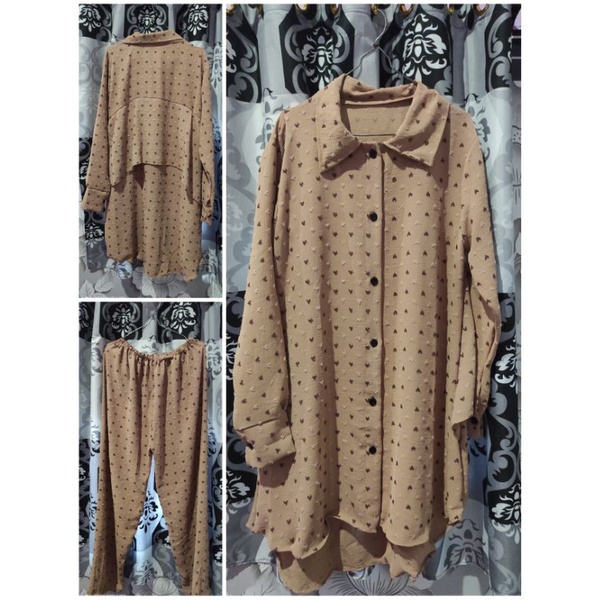 setcel kringkel tunik rubi sayap