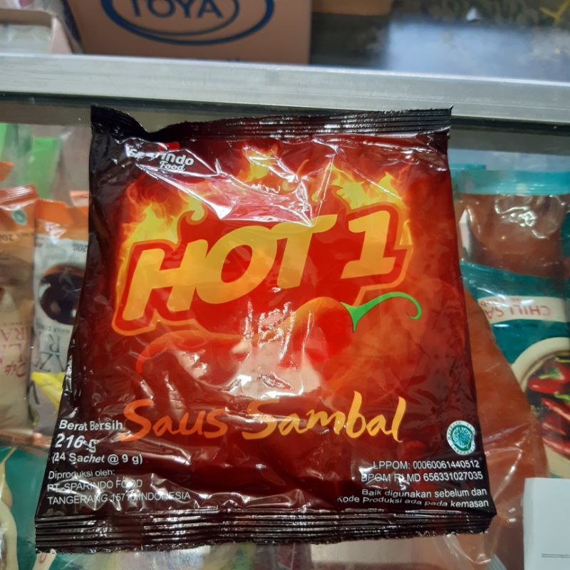 

Saos sambal HOT ONE stik 9gr isi 24 pcs