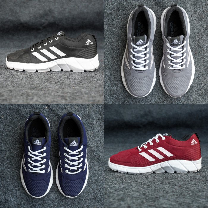 DISCOUNT GILA!Sepatu Sport Pria Adidas Fast Sepatu Sneakers ORIGINAL Trendy Olahraga Running gym