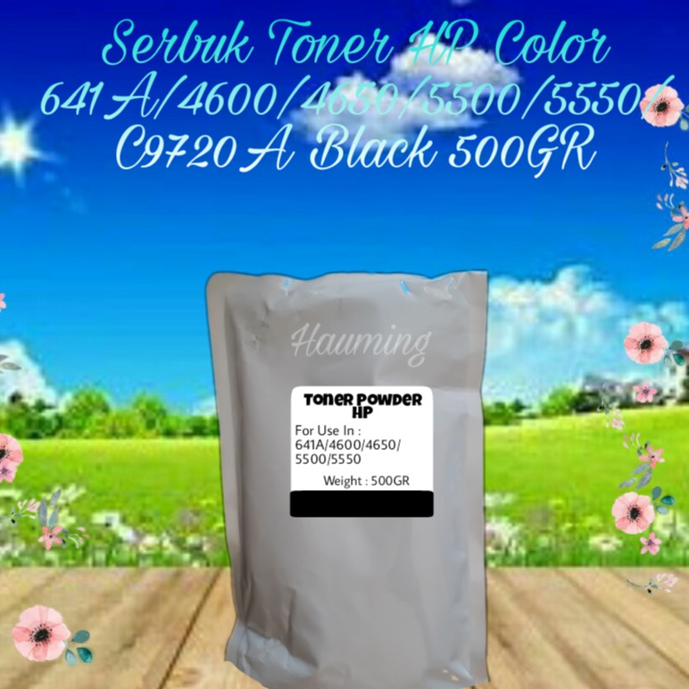 Serbuk Toner HP 641A 4600 4610 4650 4600dtn 4600hdn 4600n 4650dn 4650hdn 4650n C9720A Black 500gr