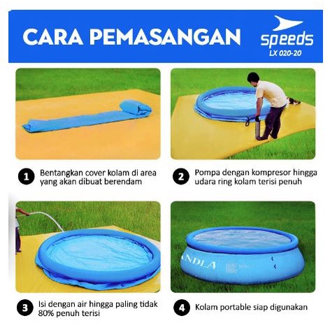 Kolam Portable Bak Mandi Renang Baby Bathtub