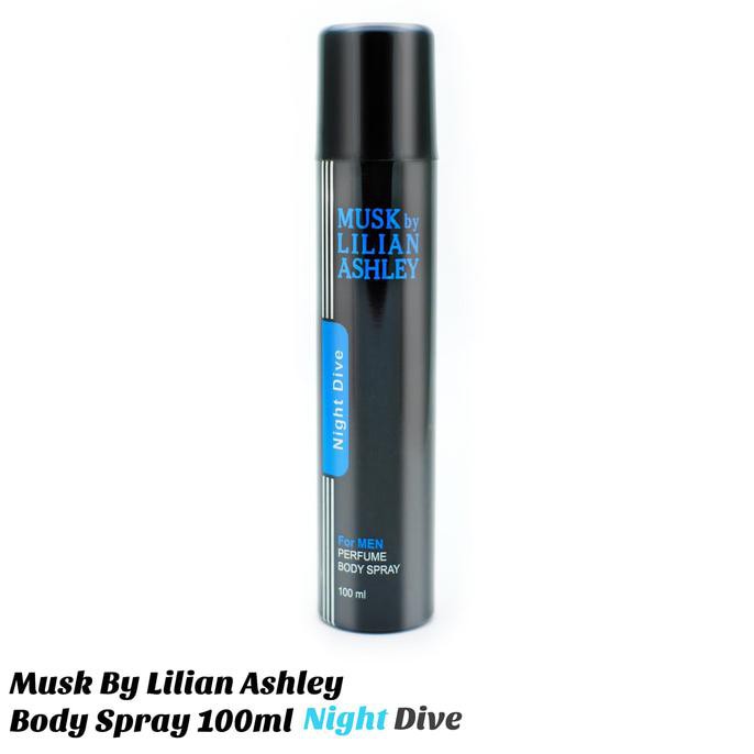 Musk By Lilian Ashley Body Spray NIGHT DIVE 100ml - Deodorant Pria
