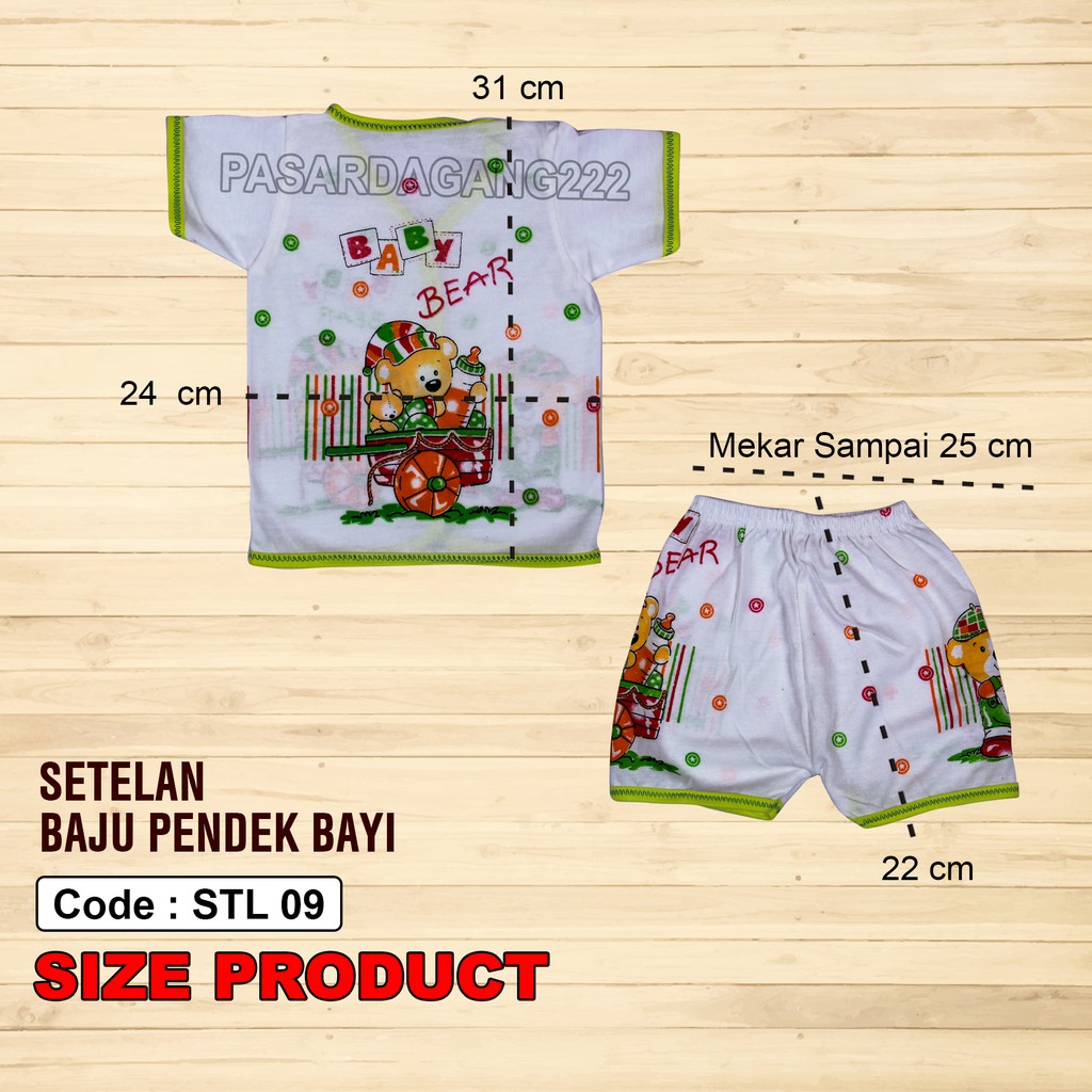 BOBOKO SETELAN BAJU ANAK LENGAN PENDEK STL 08