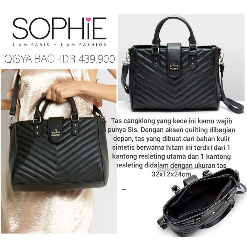 tas qisya Sophie paris shoulder bag qisya