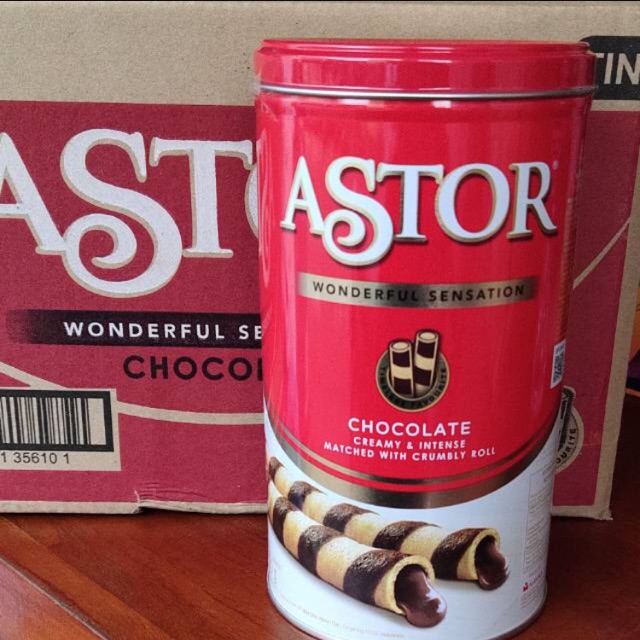 Jual ASTOR WAFER CHOCOLATE TIN 330 Gr Double Coklat Shopee Indonesia