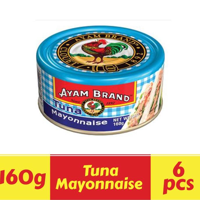 

Ikan Tuna Kaleng Paket 6 pcs Mayonnaise Ayam Brand 160gr ---Termurah---