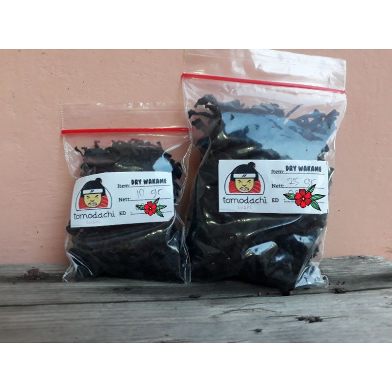 

Tomodachi 10gr Dry Cut Wakame/Rumput Laut Kering/Dried Seaweed