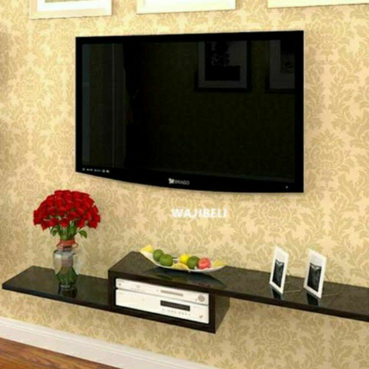 MEJA TV MINIMALIS MURAH MODERN Rak TV Dinding Tempel Nakas Kayu  Hiasan Dinding Dekorasi Dinding Fz
