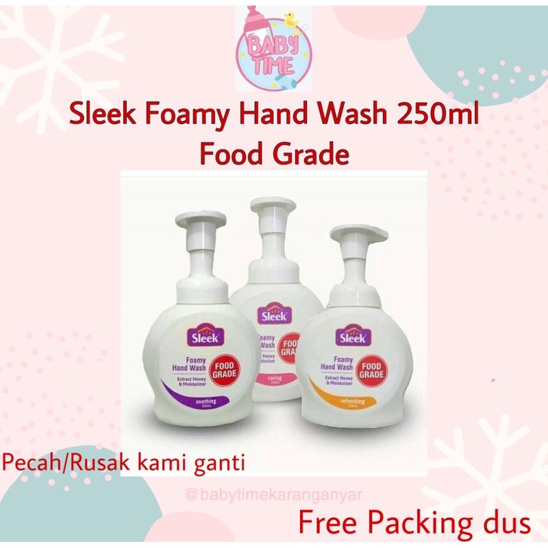 Sleek Foamy Hand Wash 250ml / Sabun Cuci Tangan busa foam sleek