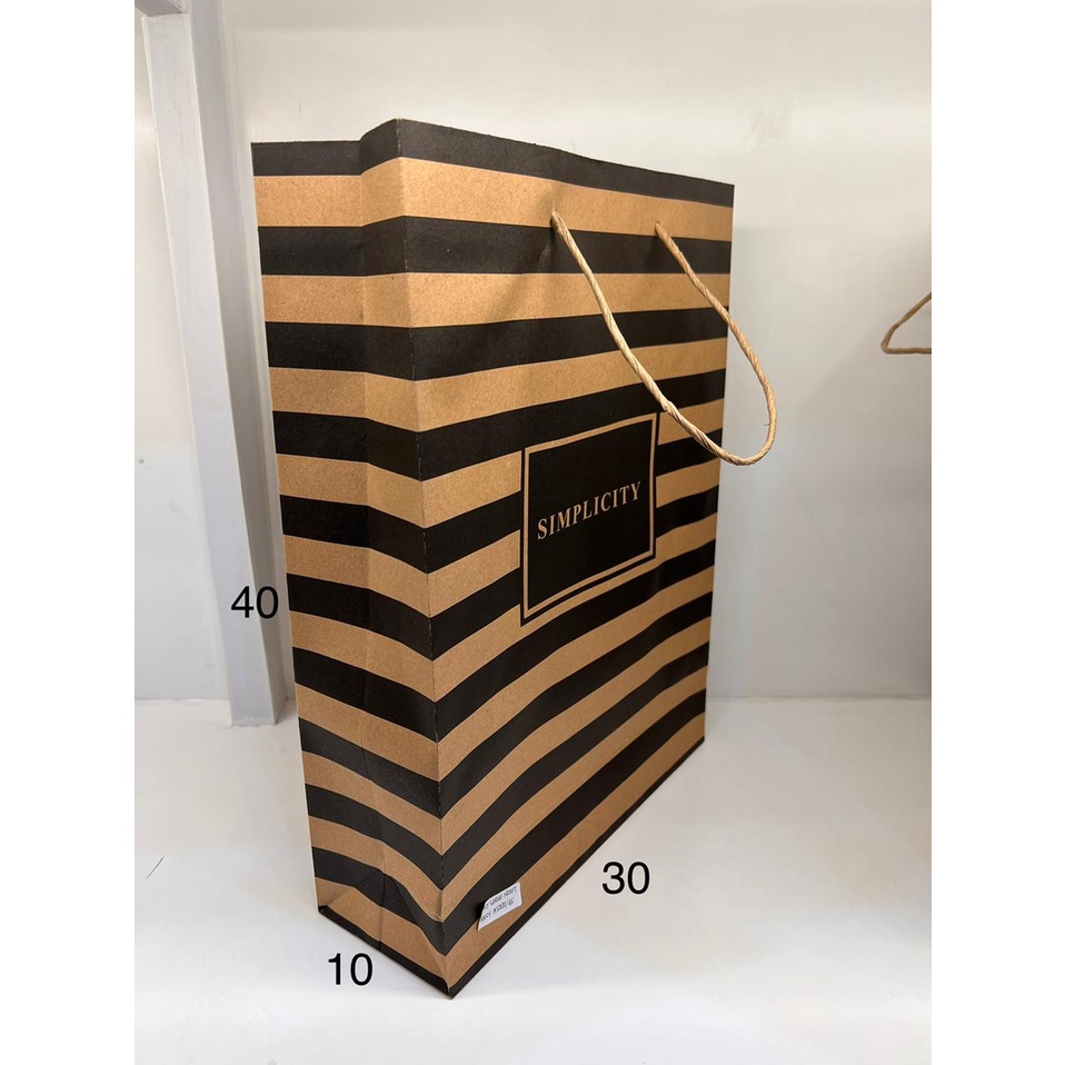 

PAPERBAG KRAFT FANCY KIKY C 10 pcs 30X10X40 CM TALI
