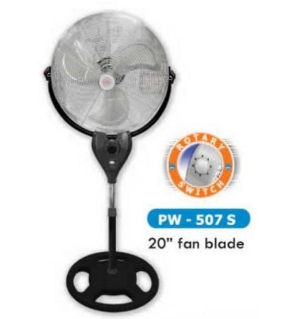 MASPION Power Stand Fan 20 Inch PW - 507 Kipas Tumpu Tornado