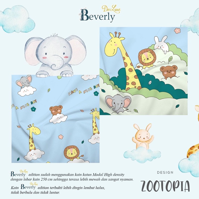 kain sprei meteran zootopia beverly