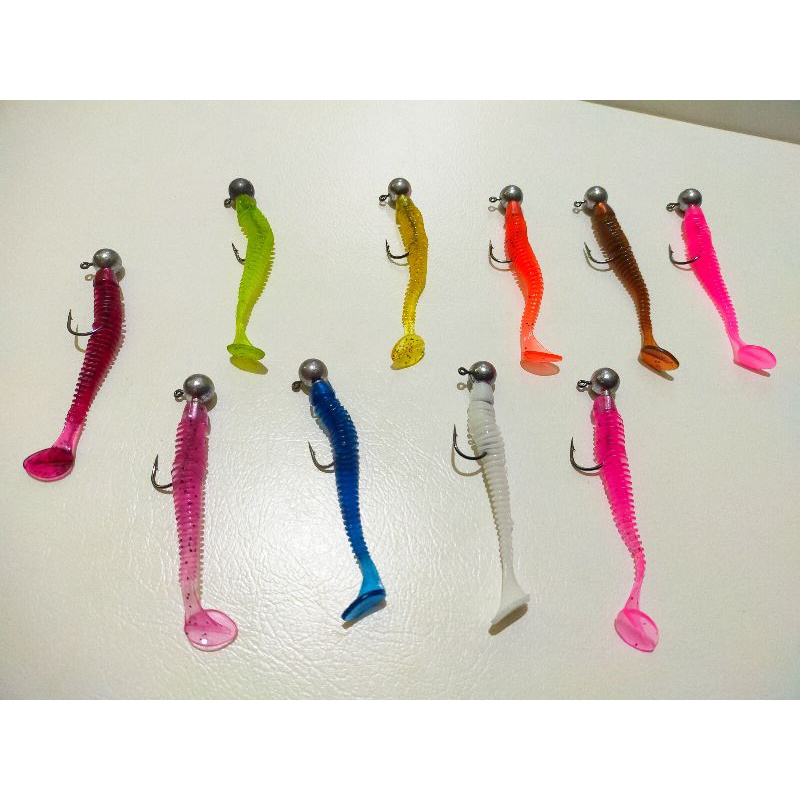 UMPAN DASARAN UNTUK GABUS KERAPU KAKAP, JIGHEAD + SOFTLURE