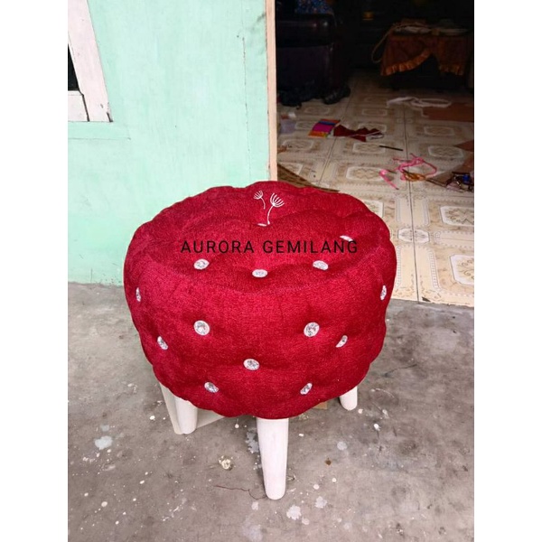 STOOL FULL KANCING / SOFA STOOL / SOFA JAMUR / KURSI STOOL ( READY STOCK)