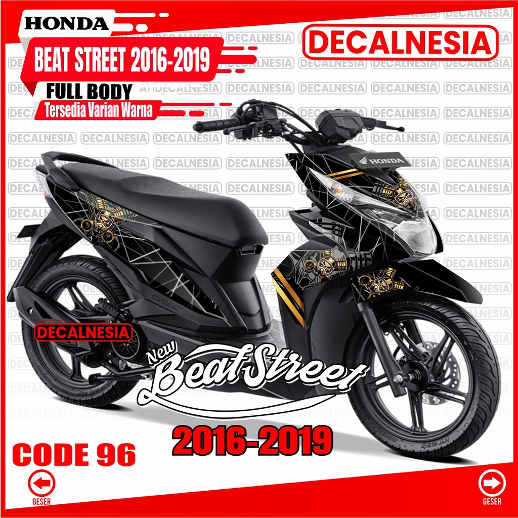 Decalnesia Decal Beat Street Old 2018 2019 Full Body Stiker Motor Street 2016 2017 Sticker Modif Dek