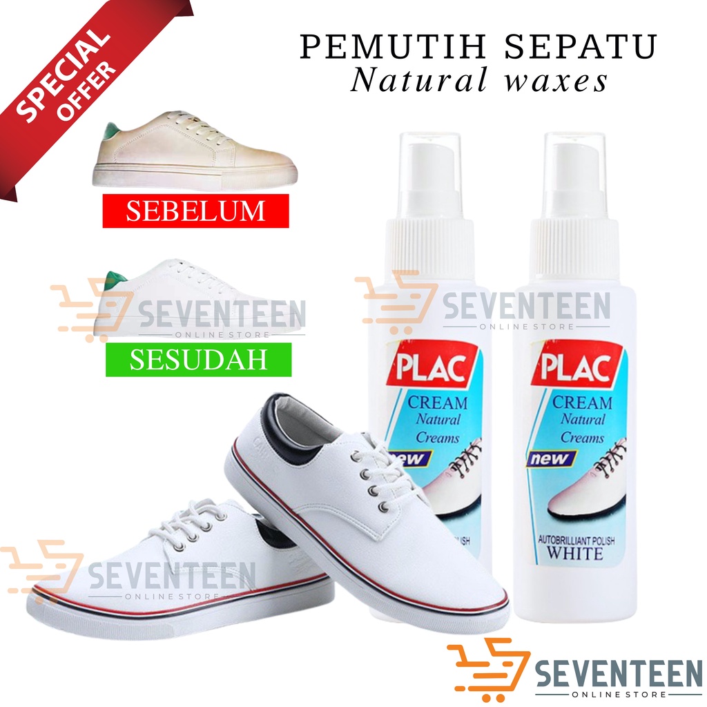 SEVENTEEN PEMUTIH SEPATU 100ML SPRAY BOTOL CAIRAN PEMUTIH SEPATU AJAIB CAIRAN PEMBERSIH SEPATU PEMBERSIH SEPATU SNEAKERS