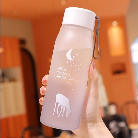 Botol Minum Plastik Model Snow Deer 600ml