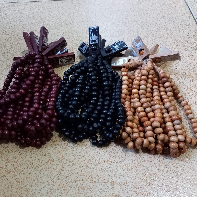 Oleh-oleh haji Tasbih Kayu 33 (isi 20pcs)