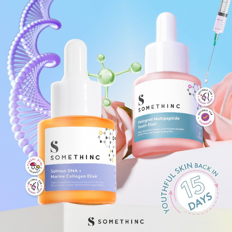 [BPOM] Somethinc Holygrail MultiPeptide Youth Elixir | Salmon DNA + Marine Collagen Elixir 20ml