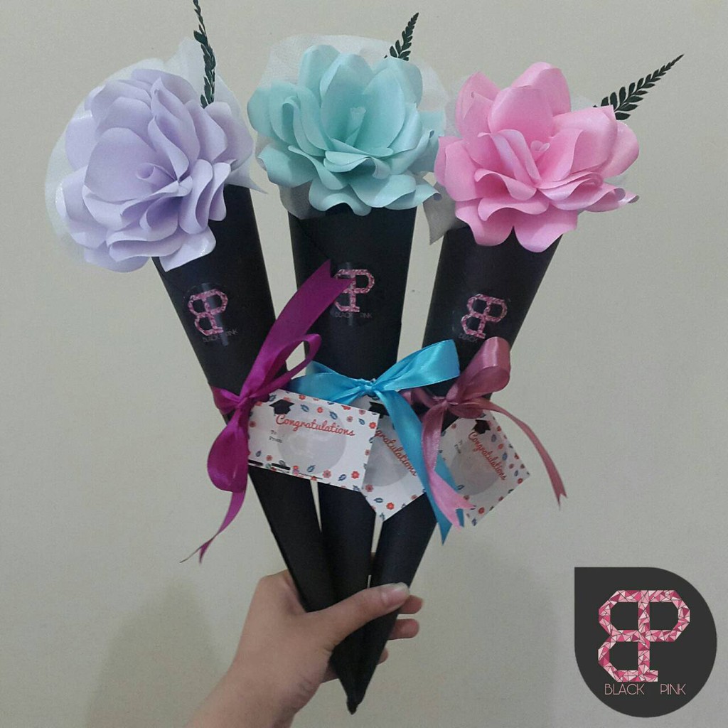 Paper Flower Cone - Bunga Kertas Single Cone