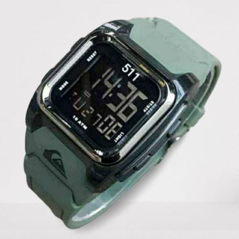 (COD) Jam Tangan DIGITAL Pria Sporty Rubber Anti Air Full Set