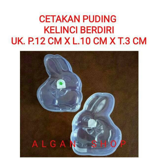 Cetakan Kue Plastik Kelinci Berdiri 0970 Hello Kitty Puding Agar Jelly Coklat Nasi Bento Bolu Kukus.
