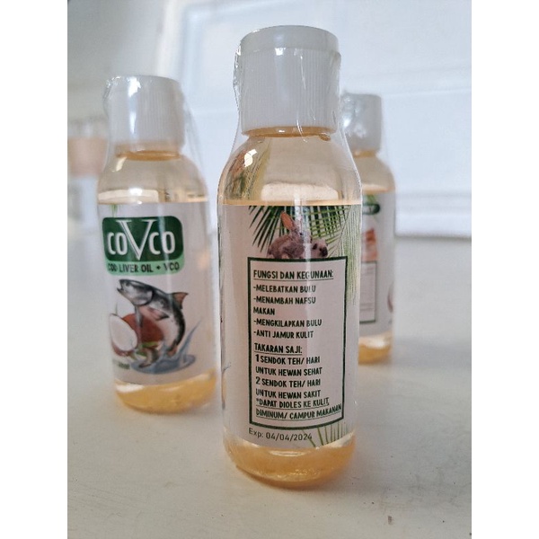 Minyak Ikan COVCO untuk Kucing - Cod Liver Oil n VCO 50ML