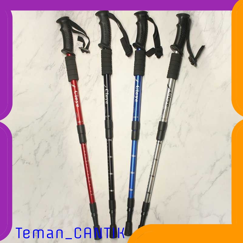 TC-ID056 CLEYE TONGKAT HIKING TREKKING TELESCOPIC 4 SECTION - E4103