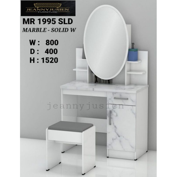 NEW - MEJA RIAS SLIDE OVAL  (1995/MARBLE)