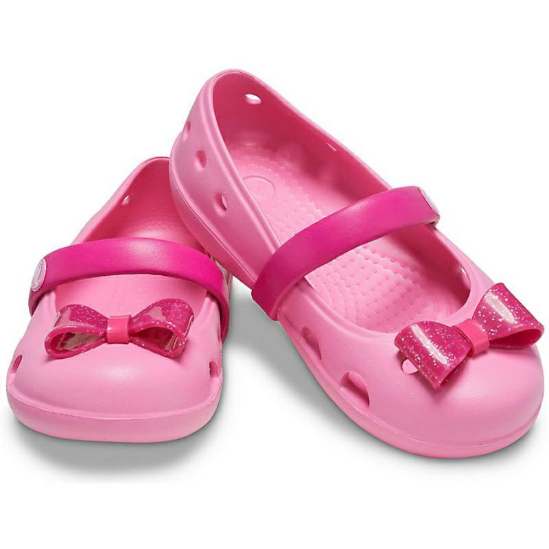 CROCS KIDS KEELEY EMBELISHED FLAT CARLIE MARY JANE KIDS and JUNIOR