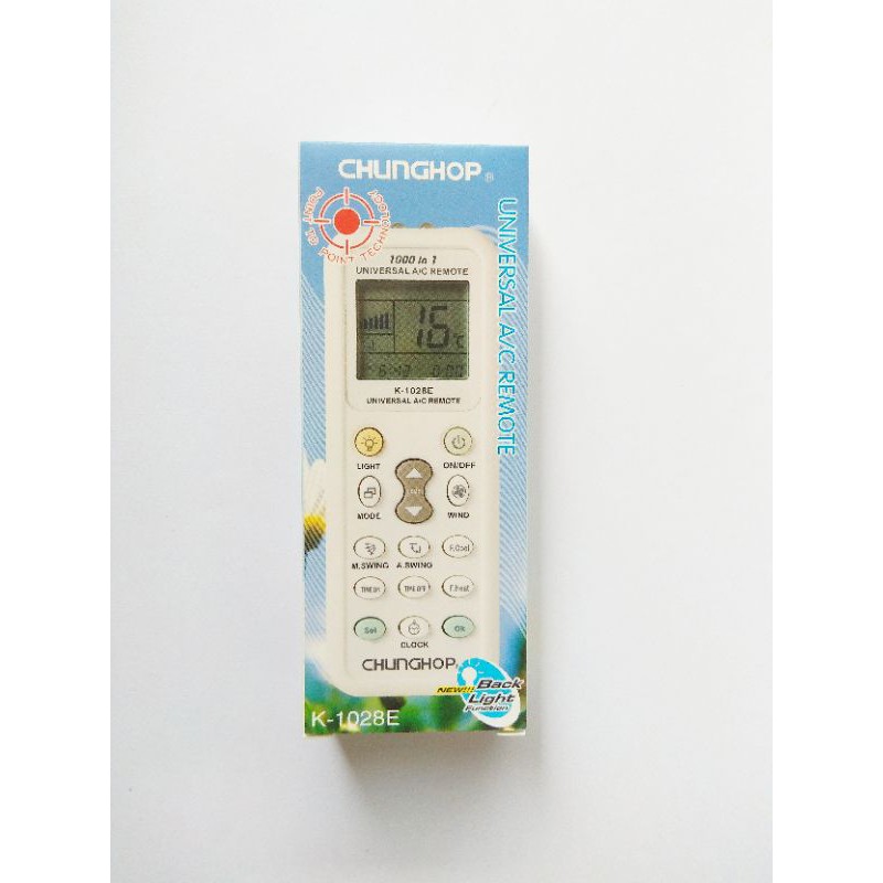 REMOT REMOTE AC MULTI / UNIVERSAL CHUNGHOP K-1028E