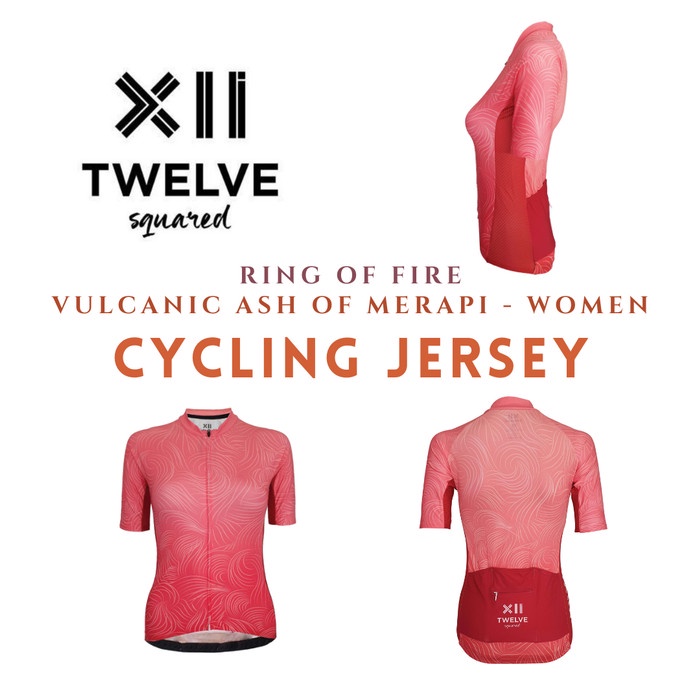 Twelve Squared Cycling Jersey Sepeda RING OF FIRE Series