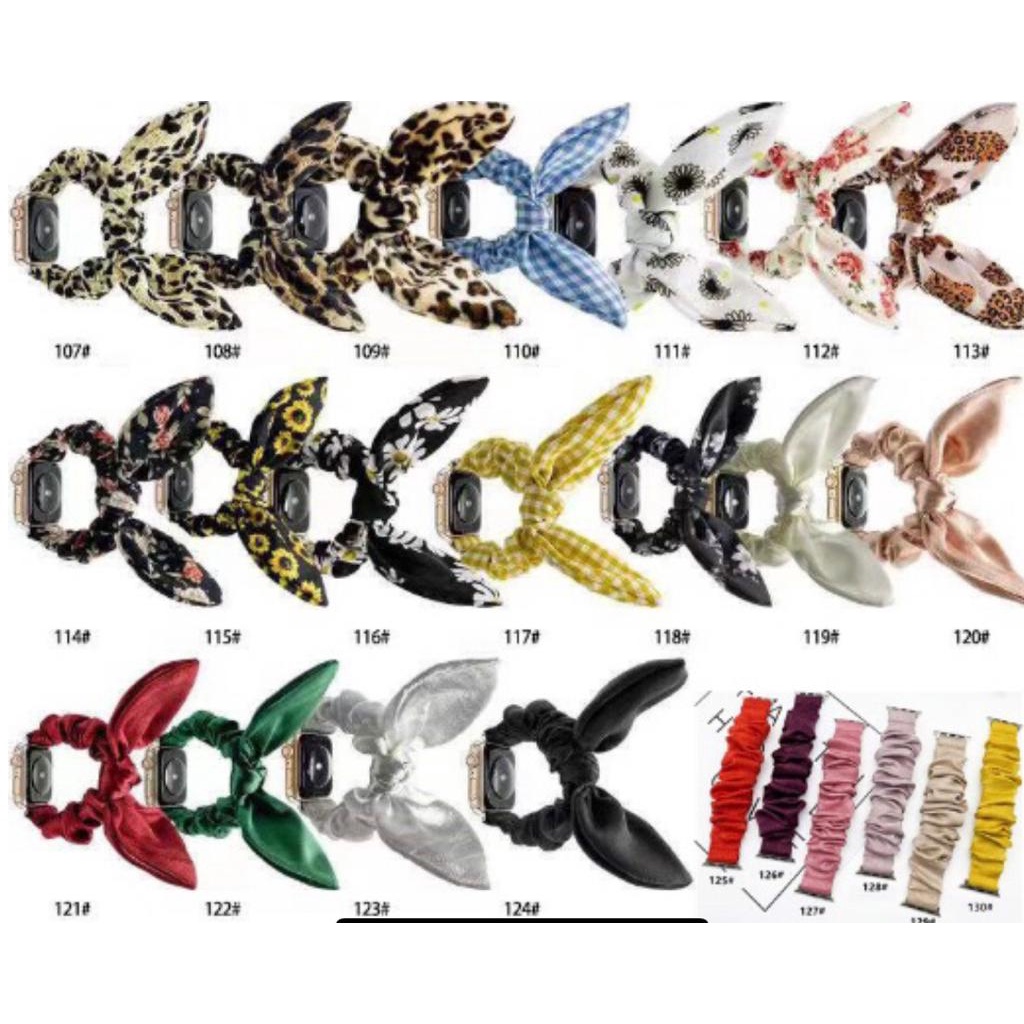 Strap Apple Watch Scrunchie Elastis Adjustable 38mm/40mm/41mm/42mm/44mm/45mm/49mm