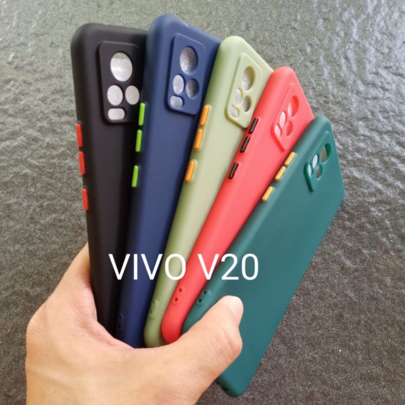 Case Vivo V20 ( 3 model ) soft softcase softshell silikon cover casing kesing housing