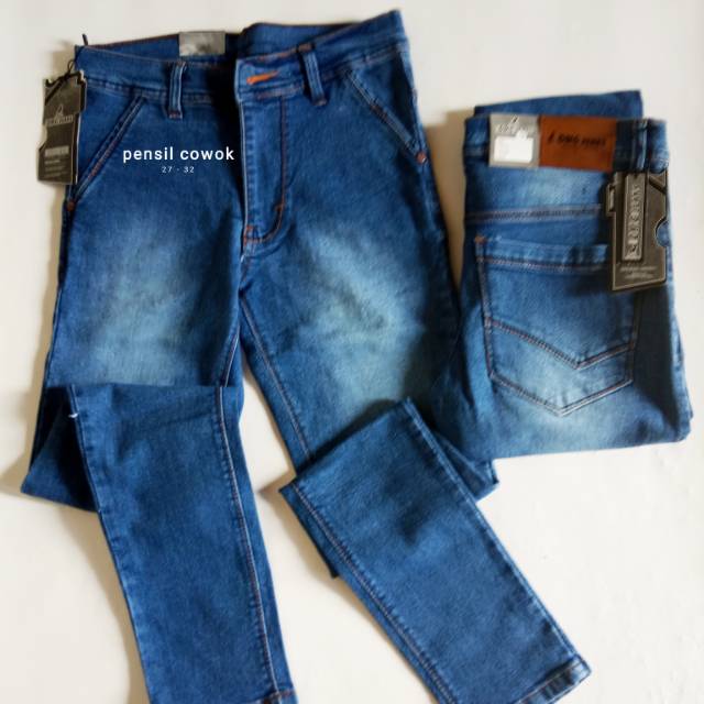 Celana jeans pensil melar cowok / slim fitt jeans pria stret/ Celana jeans strecht