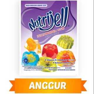 Nutrijell Agar&quot; Jelly Powder Nutrijel Ekonomis Rasa Stroberi S 15 Gram